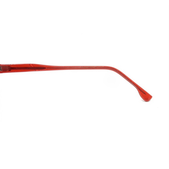 Corning Vintage 4081M Translucent Red Round Sunglasses Gray Lens 70-20 135 Italy - Picture 9 of 12